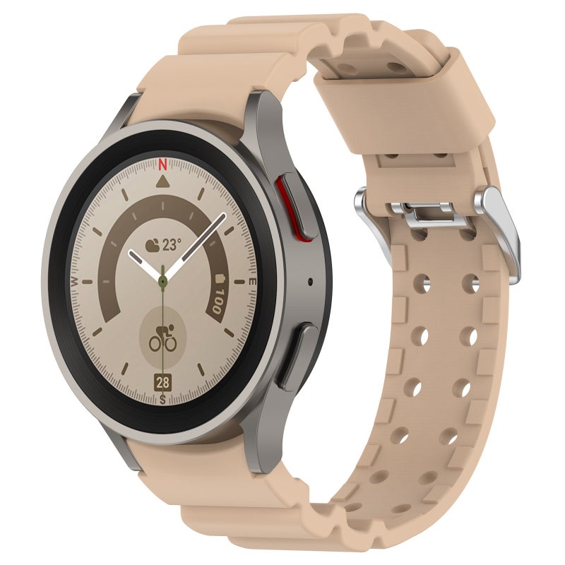 For Samsung Galaxy Watch6, 6Classic, Watch5 5Pro Breathable Silicone Replacement Wristband - Image 1